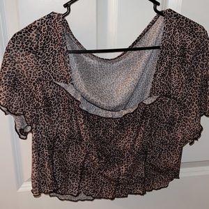 Cheetah Print Crop Top